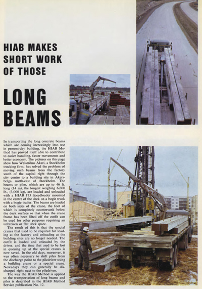 Looking Back at HIAB – Making Short Work of Long Beams