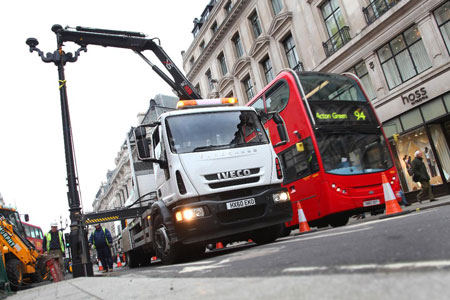 HIAB Used for London's External Lighting