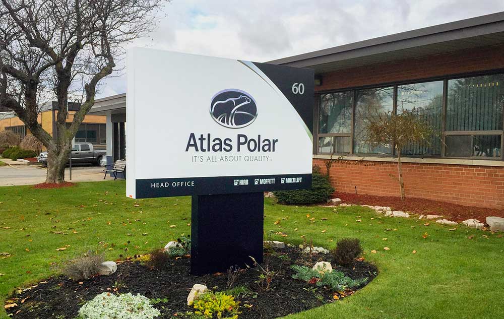 Atlas Polar signage