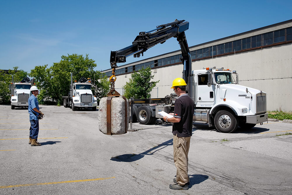 crane training on a construction site