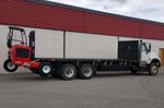Moffett M8 55.3-10 Forklift and International Truck - SOLD