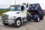 HIAB 088 B-3 CLX Crane and Multilift XR7N on Hino 338 Truck