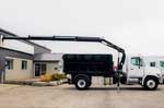 HIAB 088 B-3 CLX Crane and Multilift XR7N on Hino 338 Truck