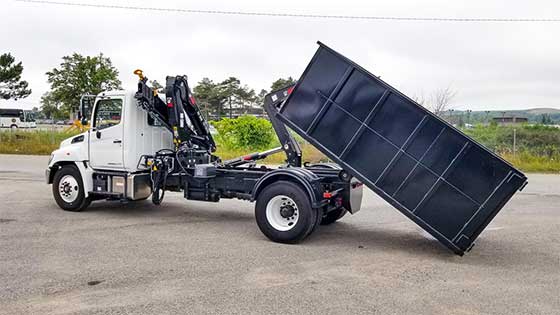 Multilift XR7N and HIAB 088 B-3 CLX Crane on Hino 338 Truck - SOLD