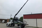 HIAB 088 B-3 CLX Crane and Multilift XR7XL on Hino Truck