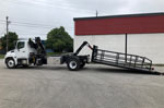 HIAB 088 B-3 CLX Crane and Multilift XR7XL on Hino Truck