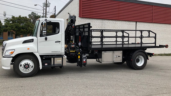 HIAB 088 B-3 CLX Crane and Multilift XR7XL on Hino Truck - SOLD