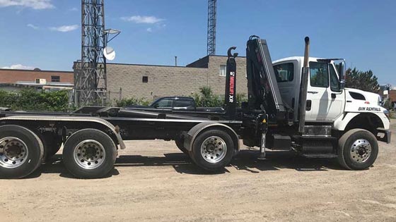 HIAB 122-3 CLX Crane and Multilift XR21.56 on International Work Star Truck - SOLD