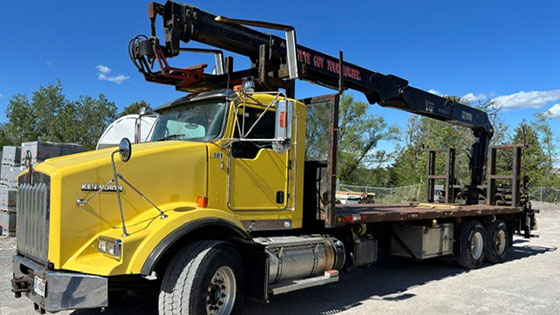 HIAB 255K-3 Crane with Pre-Owned Kenworth Truck Work-Ready Package for Sale