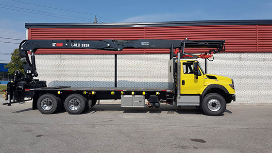 HIAB 265K CLX Crane on an International Truck - SOLD