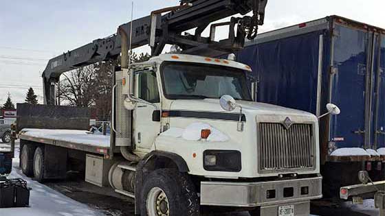 35K Crane on an International Truck For Sale