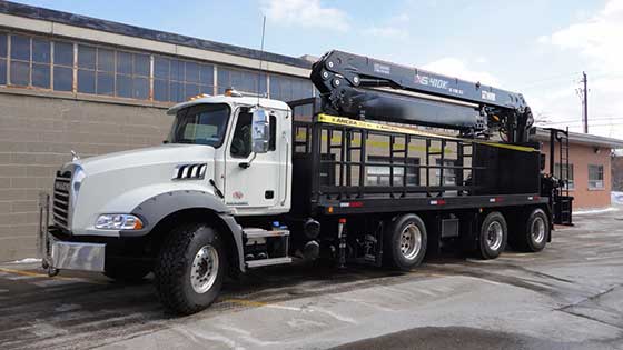 HIAB 410K Pro Forming Crane with Mack Truck - SOLD