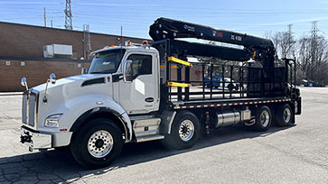 HIAB 410K Pro Forming Crane with Kenworth Truck Work-Ready Package for Sale