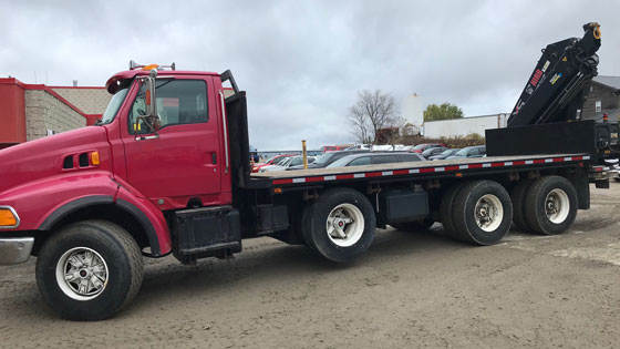 HIAB 477EP-3 Crane and Sterling Truck Package - SOLD