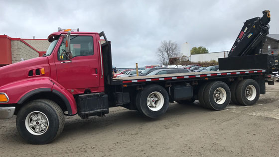 HIAB 477EP-3 Crane on a Sterling Truck - SOLD