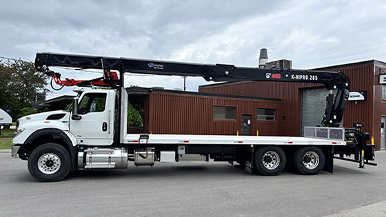 HIAB K-HiPRO 285 Crane with International Truck Work-Ready Package for Sale