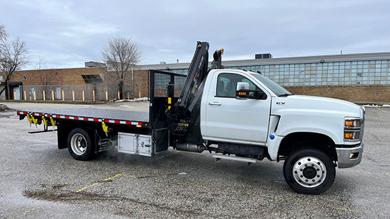 HIAB X-CLX 058DS-3 Crane and International Truck Work-Ready Package for Sale