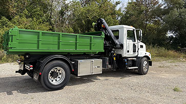 HIAB X-CLX 088B-3 Crane, Multilift XR7N Hooklift and Mack Truck Work-Ready Package for Sale