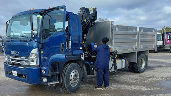 HIAB X-CLX 088B-3 Pre-Owned Crane and Isuzu Work-Ready Truck Package for Sale