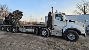 HIAB X-HiPro 1058 E-8 with Jib Pre-Owned Crane and Kenworth Work-Ready Truck Package for Sale