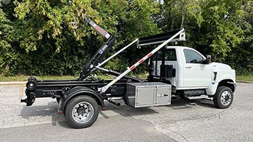 Multilift XR7L Hooklift with Tarp + International Truck Work-Ready Package for Sale