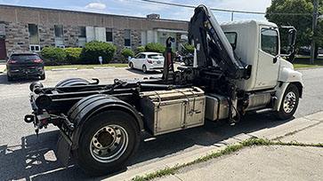 Multilift XR7N Hooklift and HIAB 088 Crane on Pre-owned Hino Truck Work-Ready Package for Sale