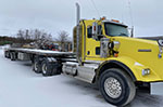 Kenworth Tractor and Galvanized Steel Moffett Trailer - SOLD