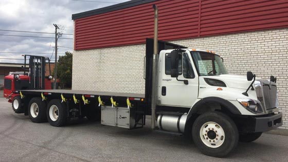 Moffett M8 Forklift and International Truck - SOLD