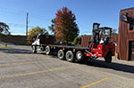 Moffett M8 55.3-10 NX Forklift and Freightliner Truck Work-Ready Package