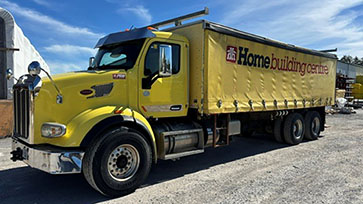 Moffett M8 55.3-10 NX Forklift with Pre-Owned Peterbilt Truck Work-Ready Package for Sale