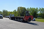 Moffett M8 55.3PL-12 NX2 Truck-Mounted Forklift + JC Trailers 47' Trailer Work-Ready Package for Sale